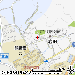 和歌山県西牟婁郡上富田町岩田43周辺の地図