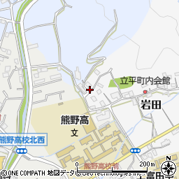 和歌山県西牟婁郡上富田町岩田1周辺の地図