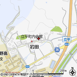 和歌山県西牟婁郡上富田町岩田87周辺の地図
