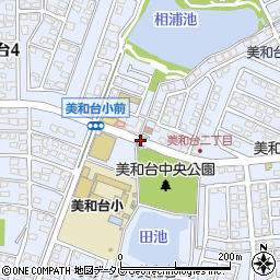 福岡県福岡市東区美和台周辺の地図