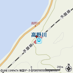 愛媛県伊予市双海町高野川160-1周辺の地図