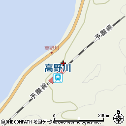 愛媛県伊予市双海町高野川167周辺の地図