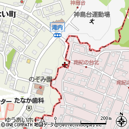 和歌山県田辺市たきない町23-6周辺の地図