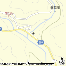 愛媛県上浮穴郡久万高原町上畑野川乙周辺の地図