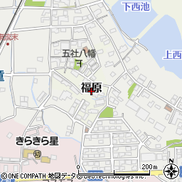 福岡県行橋市福原周辺の地図