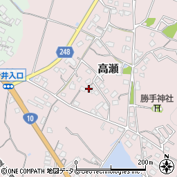 福岡県行橋市高瀬周辺の地図