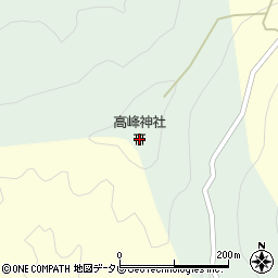 高峰神社周辺の地図