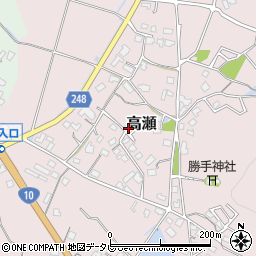 福岡県行橋市高瀬395周辺の地図