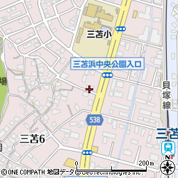 パワーハウス　三苫・塩浜通り店周辺の地図