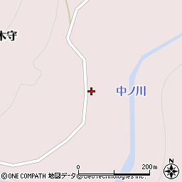 和歌山県田辺市木守457周辺の地図