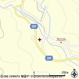 愛媛県上浮穴郡久万高原町上畑野川乙-224周辺の地図