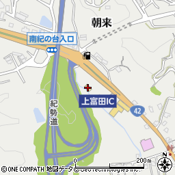 ローソン上富田インター店周辺の地図