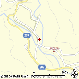 愛媛県上浮穴郡久万高原町上畑野川甲-2301周辺の地図
