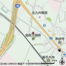 福岡県行橋市辻垣周辺の地図