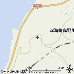 愛媛県伊予市双海町高野川518周辺の地図