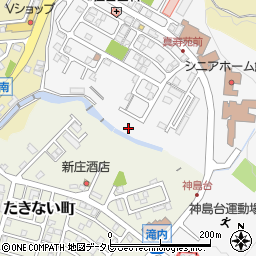 和歌山県田辺市神島台23周辺の地図