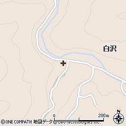 徳島県海部郡美波町山河内白沢20周辺の地図