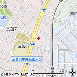 セブンイレブン福岡三苫５丁目店周辺の地図