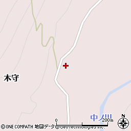 和歌山県田辺市木守324周辺の地図