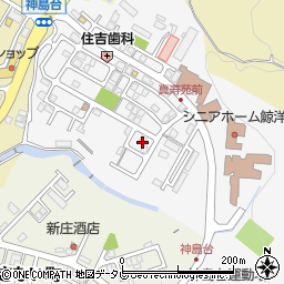 和歌山県田辺市神島台21周辺の地図