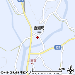 愛媛県上浮穴郡久万高原町直瀬1210周辺の地図