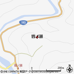 徳島県海部郡海陽町小川皆ノ瀬周辺の地図