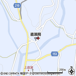 愛媛県上浮穴郡久万高原町直瀬1310周辺の地図