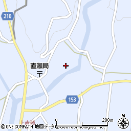 愛媛県上浮穴郡久万高原町直瀬1318周辺の地図