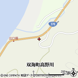 愛媛県伊予市双海町高野川391-1周辺の地図