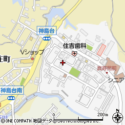 和歌山県田辺市神島台周辺の地図