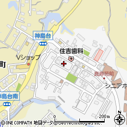 和歌山県田辺市神島台16周辺の地図