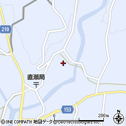 愛媛県上浮穴郡久万高原町直瀬1342周辺の地図