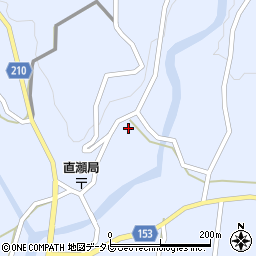 愛媛県上浮穴郡久万高原町直瀬1351周辺の地図