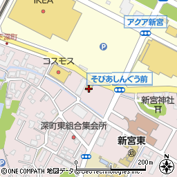 スシロー新宮上府店周辺の地図
