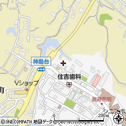 和歌山県田辺市神島台1周辺の地図