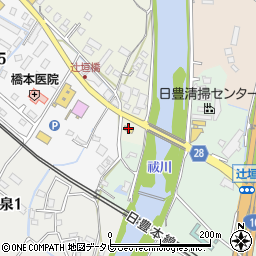 福岡県行橋市竹田周辺の地図