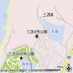 三苫４号公園周辺の地図
