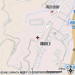 鴻田公園周辺の地図