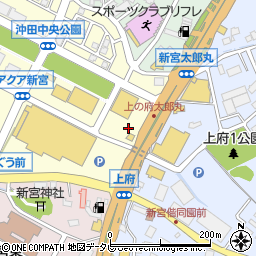 ユニクロ福岡新宮店駐車場周辺の地図