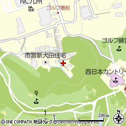 福岡県直方市中泉957-25周辺の地図