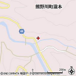 和歌山県新宮市熊野川町瀧本229周辺の地図