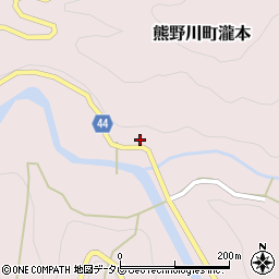 和歌山県新宮市熊野川町瀧本231周辺の地図