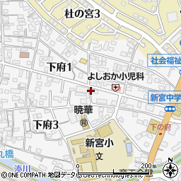 セブンイレブン粕屋新宮店周辺の地図