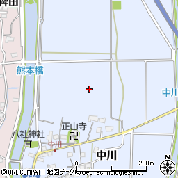 福岡県行橋市中川周辺の地図