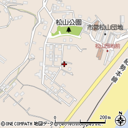 新宮松山簡易郵便局周辺の地図