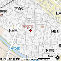 毎日新聞　新宮高美台店周辺の地図