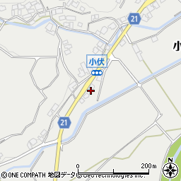 福岡県宮若市小伏447-1周辺の地図
