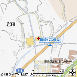 ホームストック上富田店周辺の地図