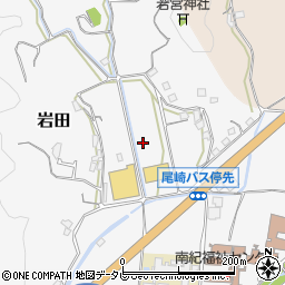 和歌山県西牟婁郡上富田町岩田周辺の地図
