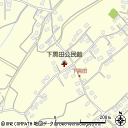 下黒田公民館周辺の地図